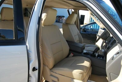 CAPAS DE ASSENTO DIANTEIRO FORD EXPEDITION 2007-2017 IGGEE S. COURO AJUSTE PERSONALIZADO 2 - Imagem 1 de 4