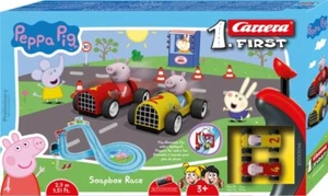 Carrera 1.First 63044 Peppa Pig - Soapbox Race - Rennbahn mit 2 Autos - Picture 1 of 2