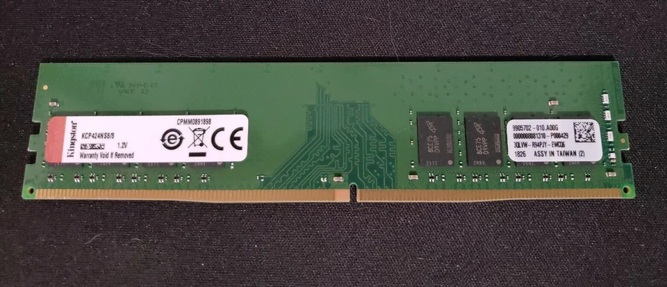 3x Kingston 8GB PC RAM Memory Sticks KCP424NS8/8 - Bench Tested, Fast Shipping! - Image 1 of 1