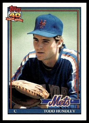 1991 Topps Todd Hundley New York Mets #457 19803 - Image 1 of 2