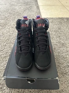 Air Jordan 7 Retro (GS) 2012- Color: Black/ TR RD- DRK CHRCL- CLB PRPL, Size 6Y - Picture 1 of 10