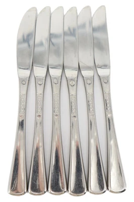 AUERHAHN Besteck Set 6x Messer 18cm Edelstahl Silber Klassisch Modern - Bild 1 von 3