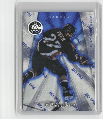 1997-98 Pinnacle Totally Certified #99 Mike Peca Platinum Blue #/3099 Sabres - Image 1 of 2