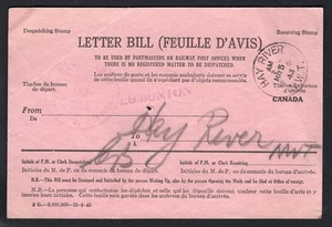 CANADA Hay River NWT 1943 CDS Receiver on RPO Letter Bill Document from Edmonton - Picture 1 of 2