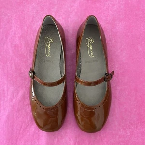 Bonpoint Girls Shoes Brown Patten Leather 35 Eu - Picture 1 of 3