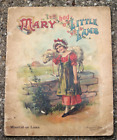 Original 1908 Mary Had a Little Lamb Mounted on Linen Storybook McLoughlin Bros.