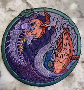 PISCES Water Sign Astrological Horoscope Symbol Embroidered Patch Iron on 3.5”