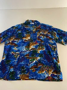 VTG Islander 100% Rayon Island CAMP SHIRT XL Extra Large  - Picture 1 of 6