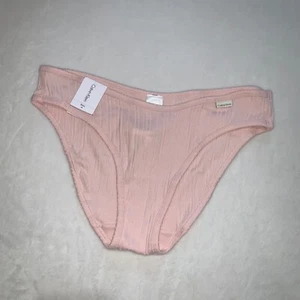 Calvin Klein pink ribbed bikini panties mediumBrand new with tags - Picture 1 of 7