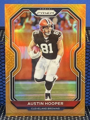 2020 Panini Prizm AUSTIN HOOPER Orange Prizm Cleveland Browns 119/249 - Image 1 of 2