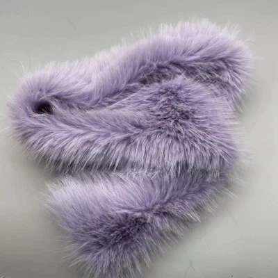 45x160CM Faux Fox Fur Fabric Long Hair Craft Material For DIY Clothing Bag Decor - Image 1 of 4