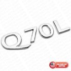 For Infiniti Q70L Rear Trunk Letter Badge Emblem Nameplate Sport Silver Chrome