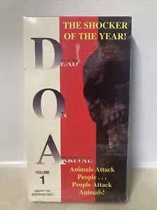 Dead on Arrival VHS Shocker of the Year selten HTF Reife Gore Tierangriff - Bild 1 von 5