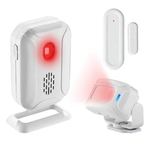 Wireless PIR Infrared / Magnetic Sensor Door Window Home Security Burglar Alarm - Picture 1 of 17
