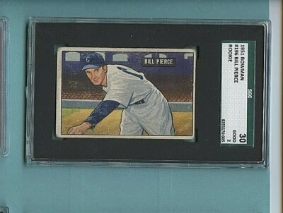 1951 Bowman Billy Pierce Chicago White Sox RC  #196 ⭐️💥🎯 SGC Graded 2 - Image 1 of 2
