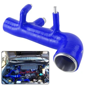 Silicone Turbo Intake Inlet Pipe Hose For Subaru GC8 EJ20 WRX STI EJ20 98-00 BL - Picture 1 of 9