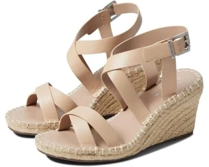 Charles by Charles David Norway Espadrille Women's 7.5 Nude Wedge Sandals KHD812 - Picture 1 of 10