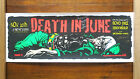 Death In June Screen Printed Poster Signed by Douglas P, John Murphy, Boyd Rice!