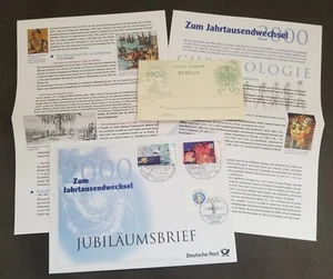 [SJ] Germany Millennium 1999 2000 Jubilaeum Space (postcard + FDC) - Picture 1 of 10