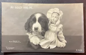 My Dolly and Me cprt 1906 The Rotograph Co Rotograph Series RPPC 1907 Oakland CA - Imagen 1 de 2