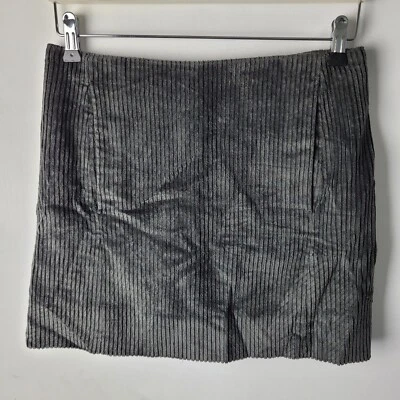 COS Women Size 34 Grey Corduroy Mini Skirt Smart Winter Autumn Casual Relaxed - Image 1 of 4