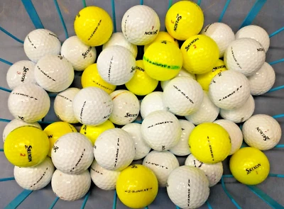 50 Srixon Z Star XV 4A Yellow & White Pre Owned Golf Balls ( 4 dozen + 2 extra) - Image 1 of 4