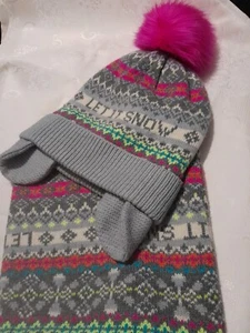 GAP girls New Hat And Snood.age 5 To 8 Years - Picture 1 of 7