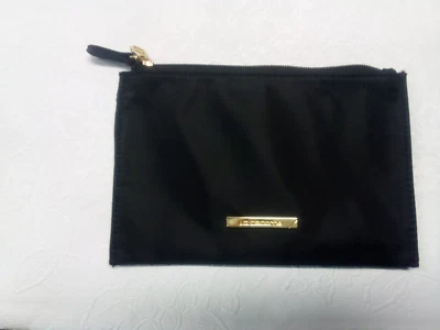 Liz Claiborne Negro Cremallera Bolsa/Bolso Maquillaje Foto 1 de 3