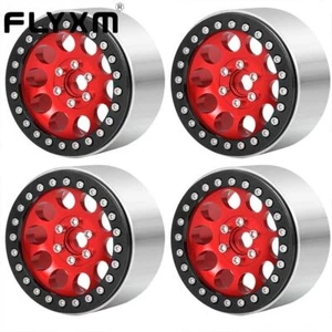 Cerchi in lega FLYXM 2,2'' Beadlock per Axial Wraith 90048 SCX10 TRX-4 1/10 RC - Foto 1 di 8