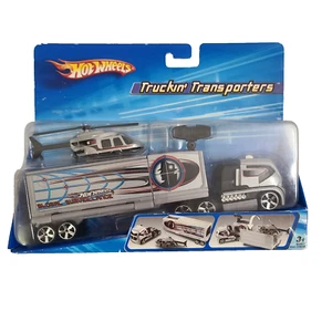 Hot Wheels Truckin Transporters Global Surveillance Truck Helicopter B3907 - Picture 1 of 12