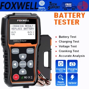 Car Battery Tester 12/24V Load Test 100-2000CCA Alternator Analyzer Tool - Picture 1 of 16