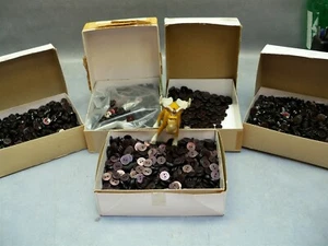 15MM BUTTON Lot Maroon Mulberry Wine 7000+ buttons - Picture 1 of 4