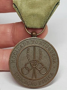 Antigua PORTUGAL MOCIDADE JUVENTUD PORTUGUESA 1951 PE Cinta de Esgrima Medalla de Bronce - Imagen 1 de 6