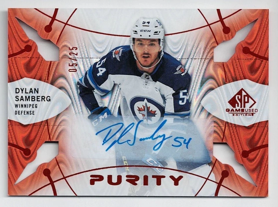 2022-23 SP Game-Used Purity Red Rookie Autograph #P-82 Dylan Samberg 05/25 - Image 1 of 1