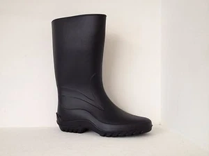 Womens Gumboots "Giulia" Wellies Ladies Gum Boots Black Size Australian 1-10 new - Picture 1 of 5