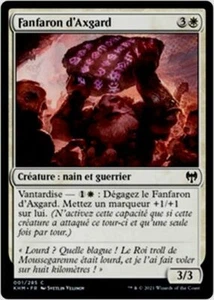 MTG Magic KHM - [x4] Axgard Braggart/Fanfaron d'Axgard, French/VF - Picture 1 of 1