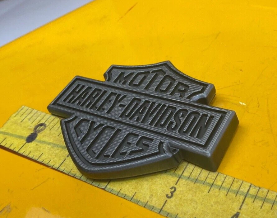 OEM🔥Genuine Harley Gas Fuel Tank Emblem Right Side Sportster 49ers🔥 - Image 1 of 4