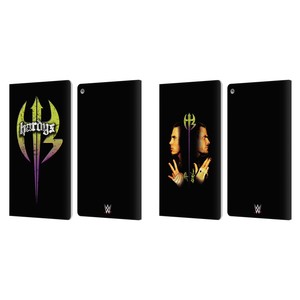 OFFICIAL WWE THE HARDY BOYZ LEATHER BOOK WALLET CASE COVER FOR AMAZON FIRE