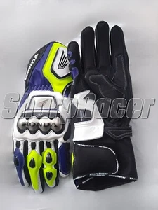 Honda Motorrad Motorbike Racing Lederhandschuhe Gants Racing Guantes - Bild 1 von 2