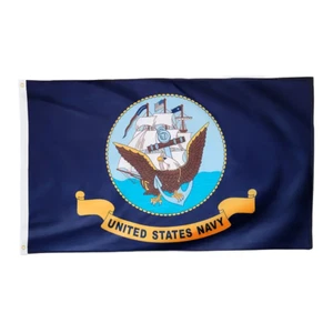 United States Navy 3x5 Flag - Indoor/Outdoor - Picture 1 of 5