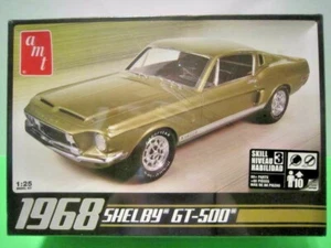 NEW AMT 1:25 SCALE FORD " 1968 SHELBY GT 500 " MUSTANG, PLASTIC KIT AMT-634 - Picture 1 of 5
