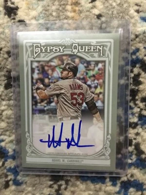 2013 Topps Gypsy Queen Matt Adams automático/autógrafo St Louis Cardinals Foto 1 de 2