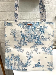 Toile de Jouy Fabric La Vie Rustique Handmade Tote, Shoulder bag - Picture 1 of 5
