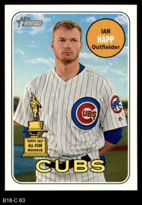 2018 Topps Heritage #63 Ian Happ A Cubs 8 - NM/MT - Image 1 of 2