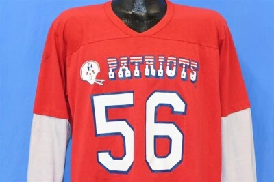 Camiseta vintage años 80 NUEVA INGLATERRA PATRIOTAS ANDRE TIPPETT #56 NFL FUTBOL XL Foto 1 de 4