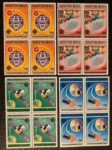 COOK ISLANDS 1983 WORLD COMMUNICATIONS YEAR SG927-930 IN BLOCKS OF 4 - Picture 1 of 1