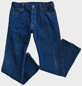 Jeans Levi's 501 uomo blu 36x32 bottoni mosca gamba dritta - Foto 1 di 16