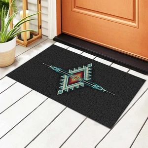 Welcome Doormat Native Southwest American Indian Aztec Navajo Indoor Outdoor ... - Bild 1 von 5