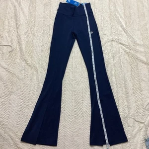 Night Indigo Adidas End Plastic Waste Slim Fit Hirise Flared Leg Hose Damen   - Bild 1 von 7