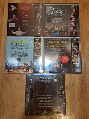 LOT OF 5 NEW SEALED Teldec Video Classical Music Laserdiscs Mozart The Trout — 第 1/2 张图片